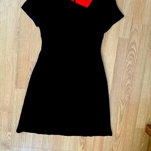 Liz Claiborne Black A-Line Dolman Sleeve Dress